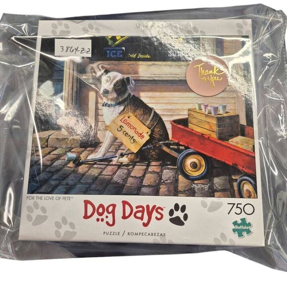 Buffalo Games Dog Days For the Love of Pete 750 pc Jigsaw Puzzle - Picture 8 of 11